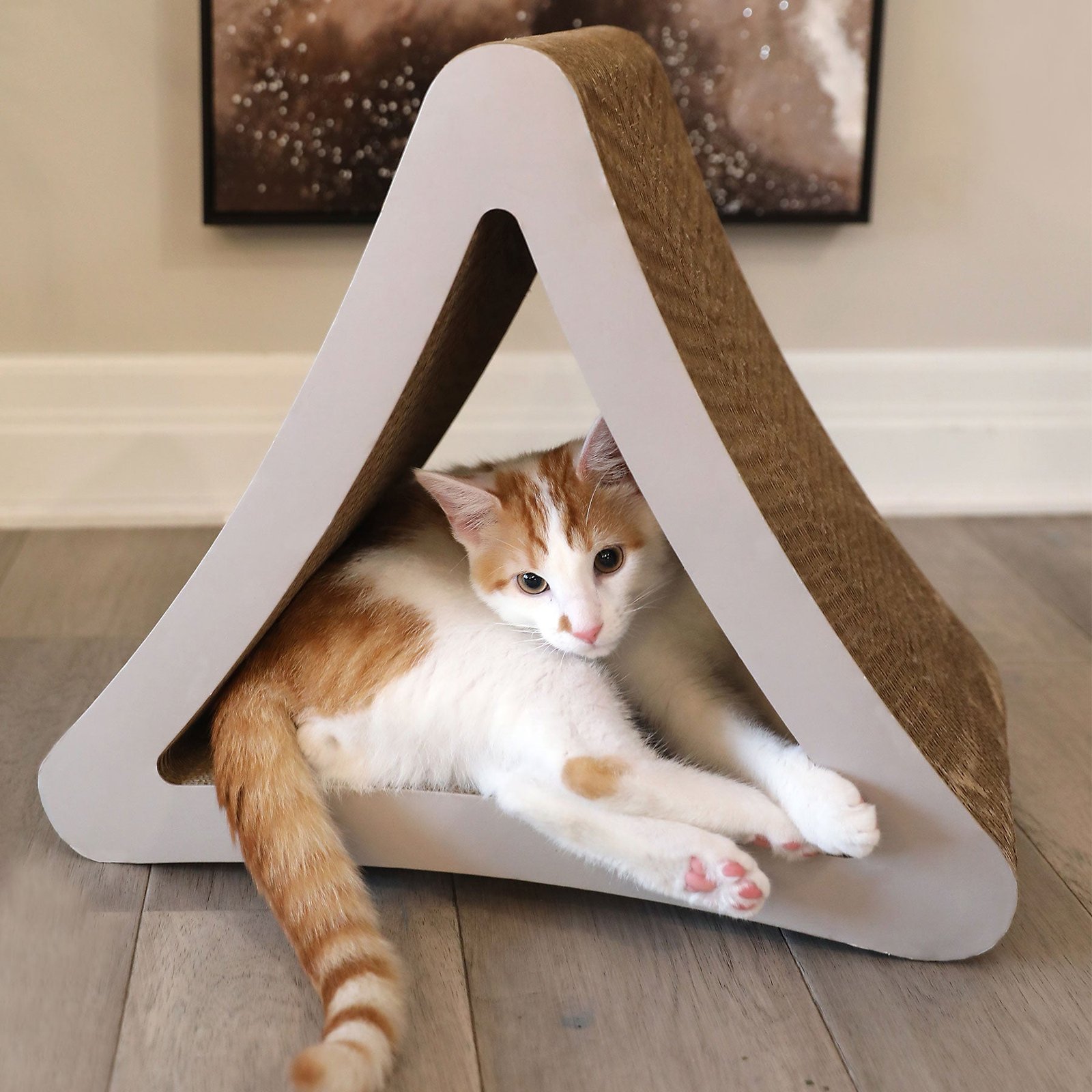 PetFusion 3-Sided Vertical Cat Scratching Post - Image 2