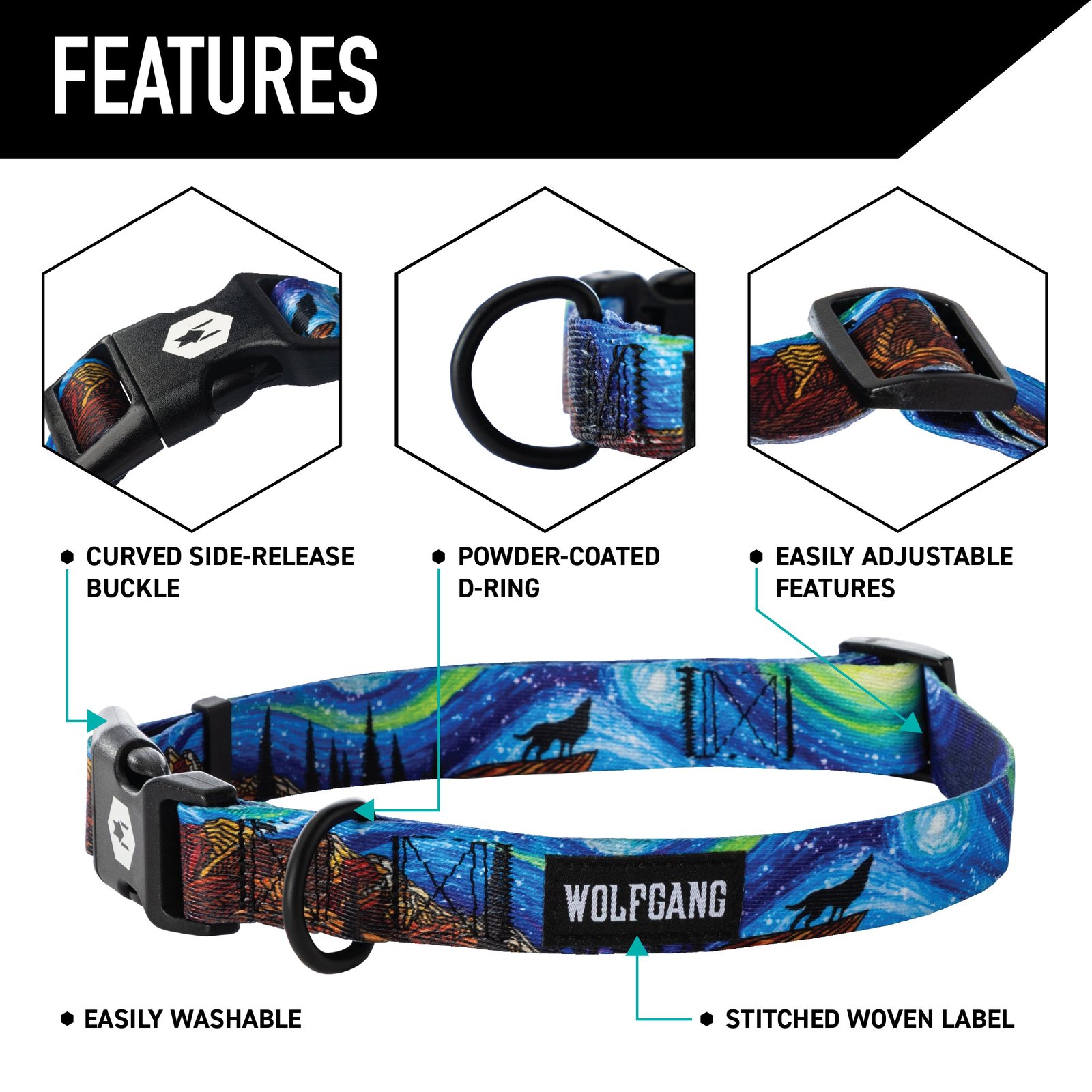 StarryWolf Dog Collar - Image 3